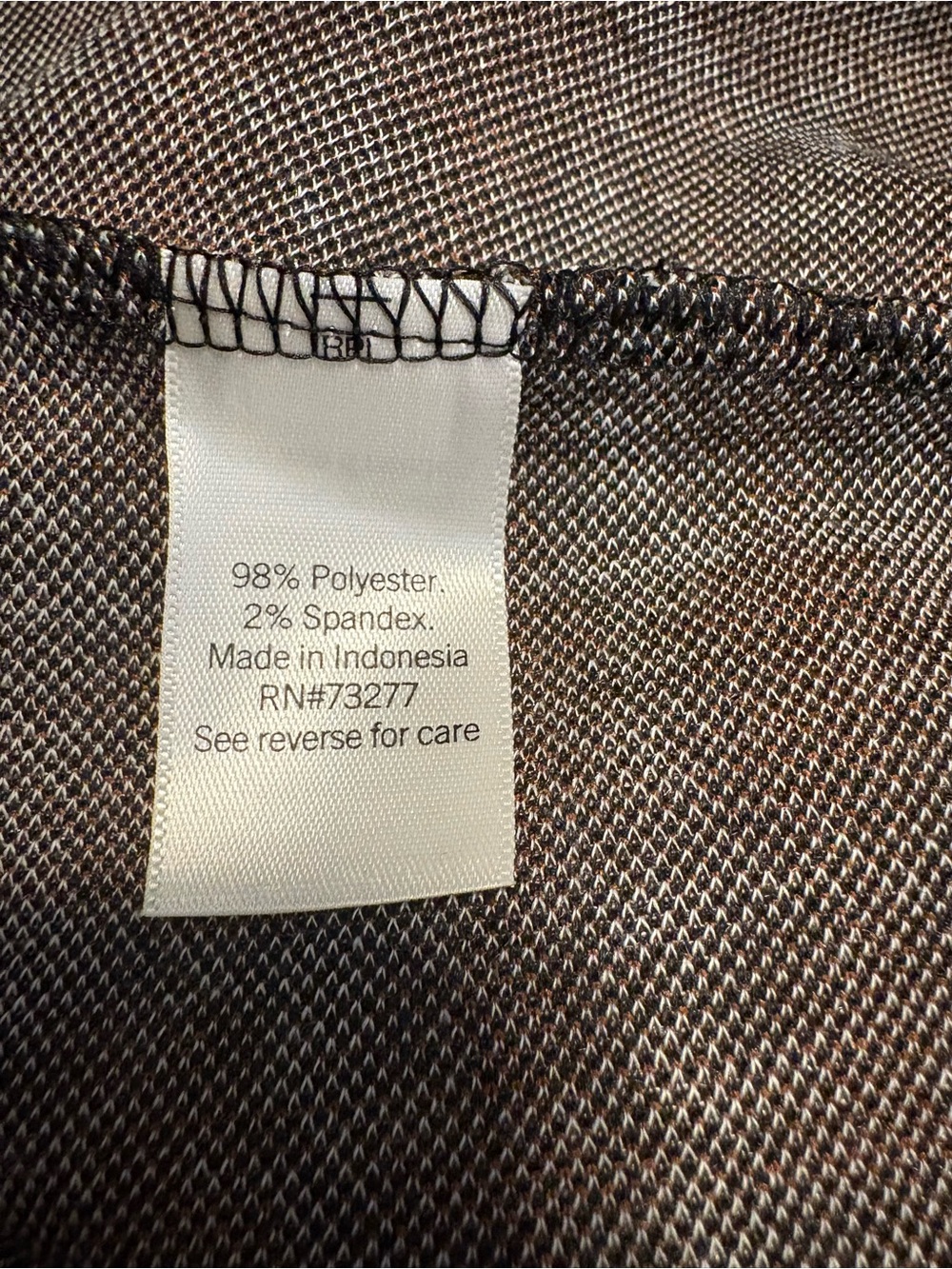 SO Houndstooth Tie Waist Flared Mini Skirt in Brown and Black Size XL Chic - Picture 4 of 6